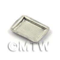 Dolls House Miniature  18mm Flat Metal Baking Tin